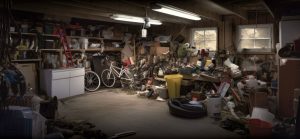 Very messy home garage